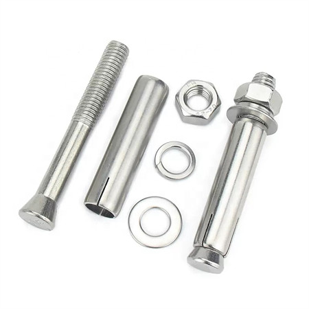 Festemidler rustfritt stål (ss) sekskantbolter og muttere Skrueskive A2-70 304 316 CNC dreiebolt