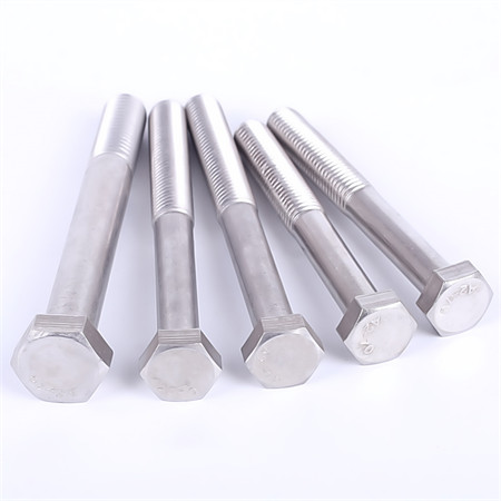 Rustfrie stålbolter/sekskanthodebolter og muttere/vognbolt/U-bolt/ sekskantflensbolt/ankerbolt/øyebolt/stiftbolter DIN933/DIN931/DIN603 DIN6921