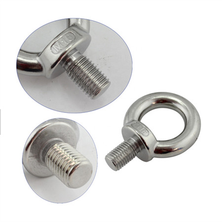 Rustfrie stålbolter/sekskanthodebolter og muttere/vognbolt/U-bolt/ sekskantflensbolt/ankerbolt/øyebolt/stiftbolter DIN933/DIN931/DIN603 DIN6921