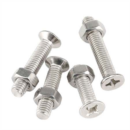Tilpasset 4.8 / 8.8 /10.9/ 12.9 rustfritt stål 304 helgjengede tunge sekskantbolter festemidler