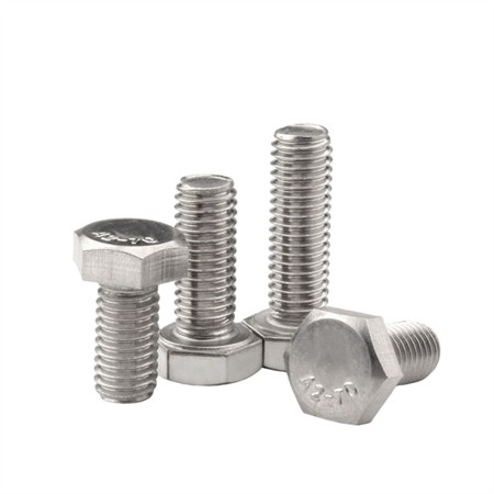 Rustfritt stål 304 316 316L DIN 931 DIN 933 A2-70 Rustfritt stål Bolter Ss Bolter Muttere Sekskantbolt på lager