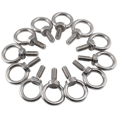 Sekskantbolt i rustfritt stål/vognbolt/ankerbolt/flensbolt/T-bolt/firkantet hodebolt/sekskanthylse-skrue/firkantet bolt/vingebolt/øyebolt/rikket bolt/U-bolt