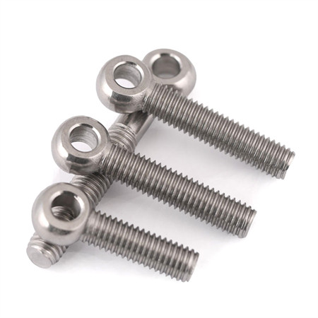 Rustfrie stålbolter/sekskanthodebolter og muttere/vognbolt/U-bolt/ sekskantflensbolt/ankerbolt/øyebolt/stiftbolter DIN933/DIN931/DIN603 DIN6921 Standard