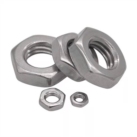 Rustfritt stål A2-70/ A4-80 DIN934 DIN985 DIN6923 DIN1587 Sekskantmutter/Sekskantflensmutter/Nylonlåsemutter/Sekskantbolt og Mutter/Vingemutter/Koblingsmutter/Fjærmutter