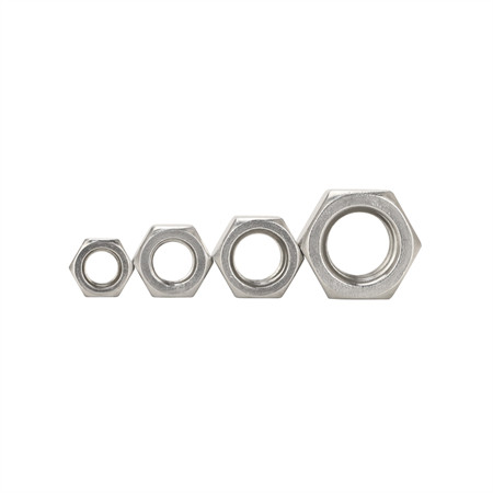 Qbh DIN982 DIN 982 rustfritt stål SS /Ss/SUS 304/316 SS304/SS316 SUS304/SUS316 ikke-metallisk innsats rådende moment Nylon sekskant sekskantede låsemuttere
