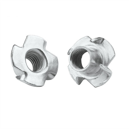 DIN314 rustfritt stål 316 kantet vingemutter / kantede vinger / sommerfuglvingemutter / tommelmuttere / A4-muttere