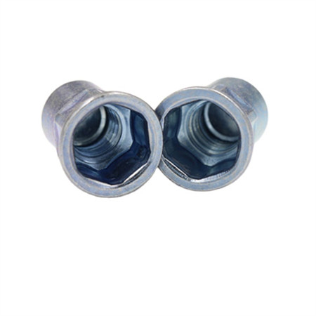 Lavpris rustfritt stål Ss 304 316 A2 A4 sekskant tykk nylon innsatsmutter DIN982 M8