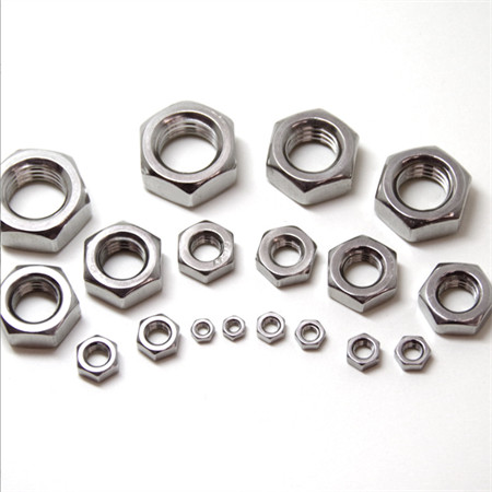 Rustfritt stål, karbonstål, aluminium, flathodet naglemutterinnsats for skruebolthette, naglemutter