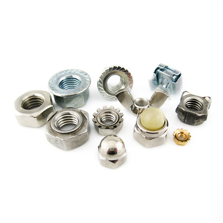 Qbh DIN985 nyloninnsats selvlåst karbonstål M5-M48 rustfritt stål SS /Ss/SUS 304/316 SS304/SS316 SUS304/SUS316 DIN 985 sekskant nylåsmutter