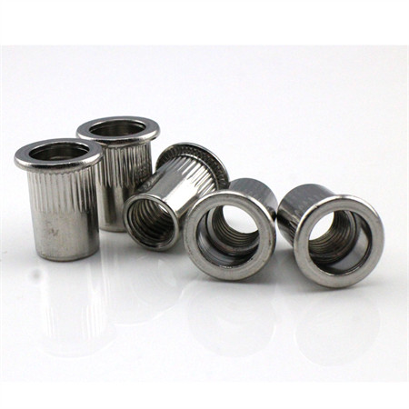 M8X1,25 mm runde koblingsmuttere Gjenget hylse stangstang 304 rustfritt stål