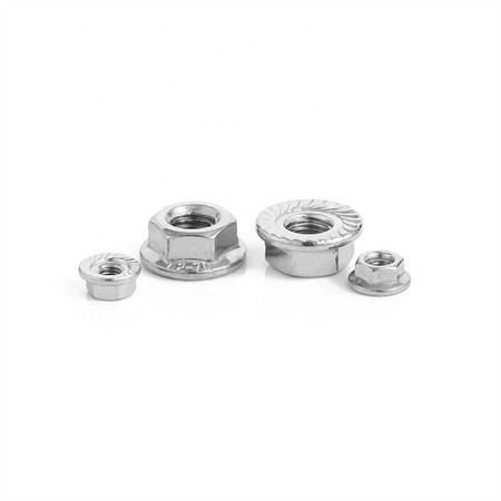 Rustfritt stål selvklemmende riflet Kalei sekskant gjengemutter M4m5m6-1/2 S4-15