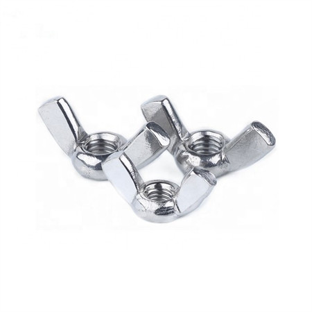 Rustfritt stål firkant/sveis/vinge/flens/hette/bur/nylon låsemutter (DIN315 DIN928 DIN929 DIN1587 DIN985 DIN6923)
