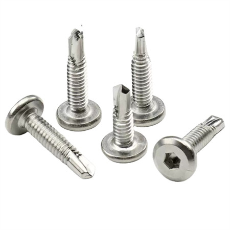 Laget i Kina Factory One-Stop Service Rustfritt stål 410, 304, 316 Sekskant (sekskant) selvborende skrue DIN7504 (K), ISO15480, ASME B18.64
