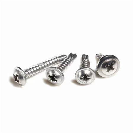 OEM Metall Betong Rustfritt Stål Vindu Flat Forsenket Wafer Button Pan Truss Sekskant Hode Farge Malt Taktekking Drill Hale Selvborende skrue med EPDM skive
