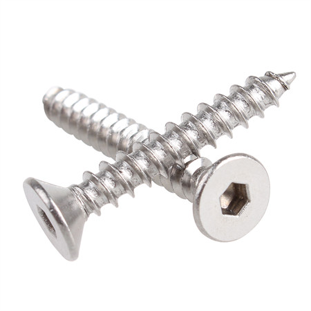 Pannehode i rustfritt stål Csk Head Truss Head Sekskantflenshode Sharp Point Sheet Metal Selvskjærende skruer