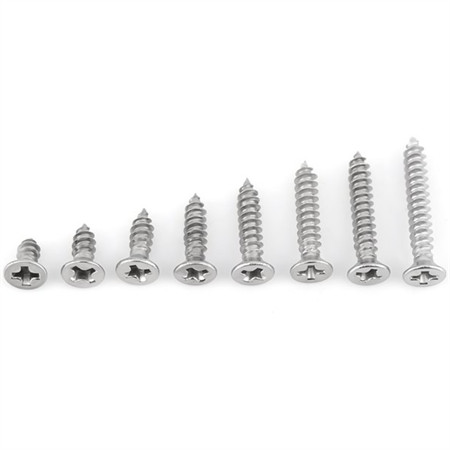 på lager Kina Fabrikk Rustfritt stål Skrue Kryss Innfelt Phillip Pan Head Ss410 Selvborende Skrue Tek Metal Screw