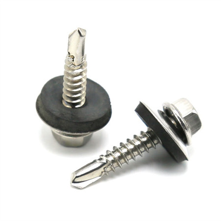8# 4,2 mm C1022A/Ss Flat Pozi-hode/Dobbelt Csk-hode Hvit/Gul sinkbelagte selvborende skrue/selvtappende skrue Møbelskrue/sponplateskruer/treskrue